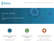 Tablet Screenshot of biotext.com.au